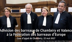 Journal Spécial des Sociétés n° 50 - Adhésion des barreaux de Chambéry et Valence à la Fédération des barreaux d’Europe