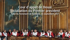 Installation du Premier président de la Cour d’appel de Douai 