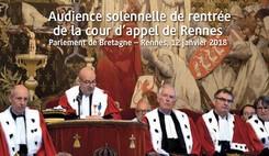 Audience solennelle de rentrée de la cour d’appel de Rennes