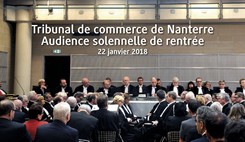 Audience solennelle de rentrée du tribunal de commerce de Nanterre 