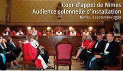 Cour d’appel de Nîmes : audience solennelle d’installation 