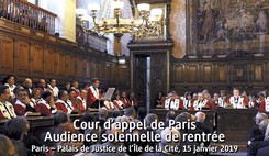 Audience solennelle de rentrée de la Cour d’appel de Paris