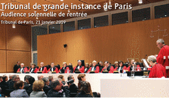 Audience solennelle de rentrée du Tribunal de grande instance de Paris 