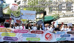Réforme des retraites : avocats et professions libérales dans la rue