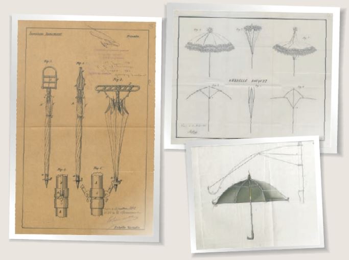 Histoire des parapluies et ombrelles : ou comment les inventeurs du 19e siècle ont cherché à protéger leurs contemporains de la pluie et du beau temps/><img src=